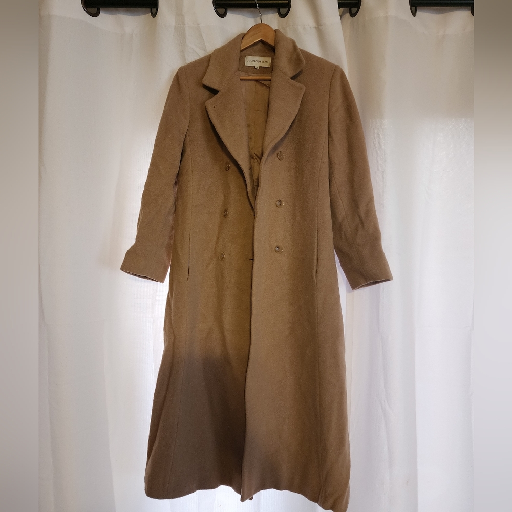 Jone New York Wool Coat, wool, mohair, tan